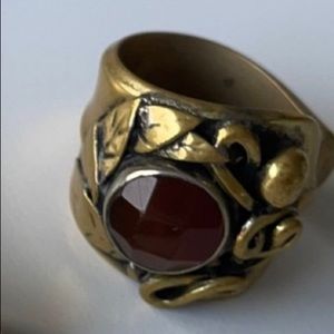 Handcrafted Ring with a precious Stone